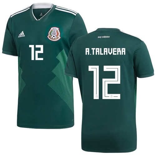 Mexico #12 A.Talavera Green Home Soccer Country Jersey